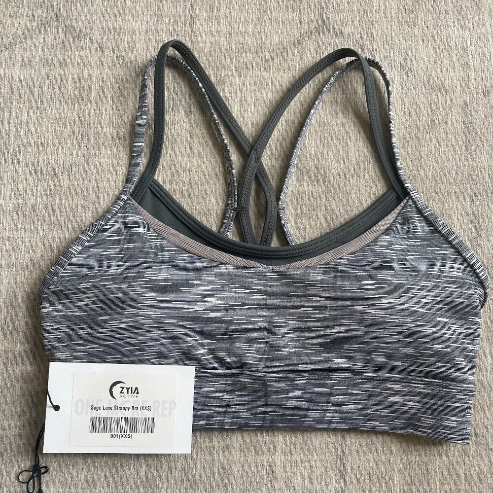 ZYIA Sage Luxe Strappy Bra, XXS